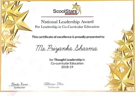 National Leadership Award For Leadership in Co-Curricular Education